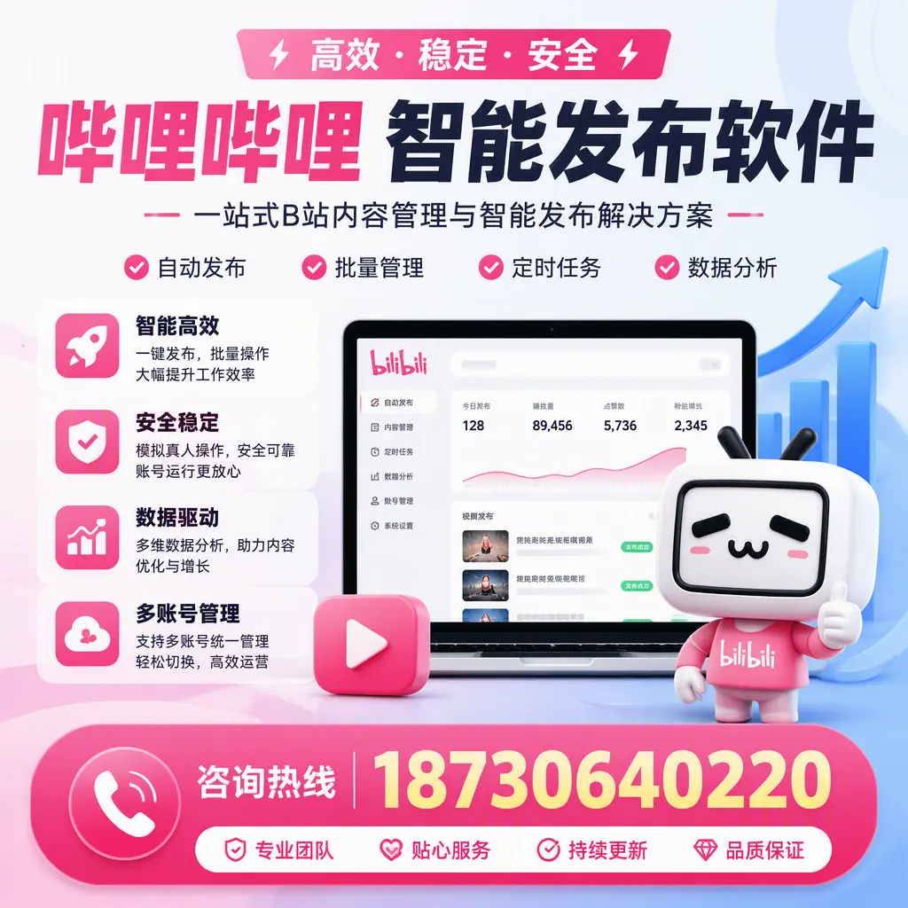 哔哩哔哩智能发布软件适用场景分析：在 资阳 的最佳实践